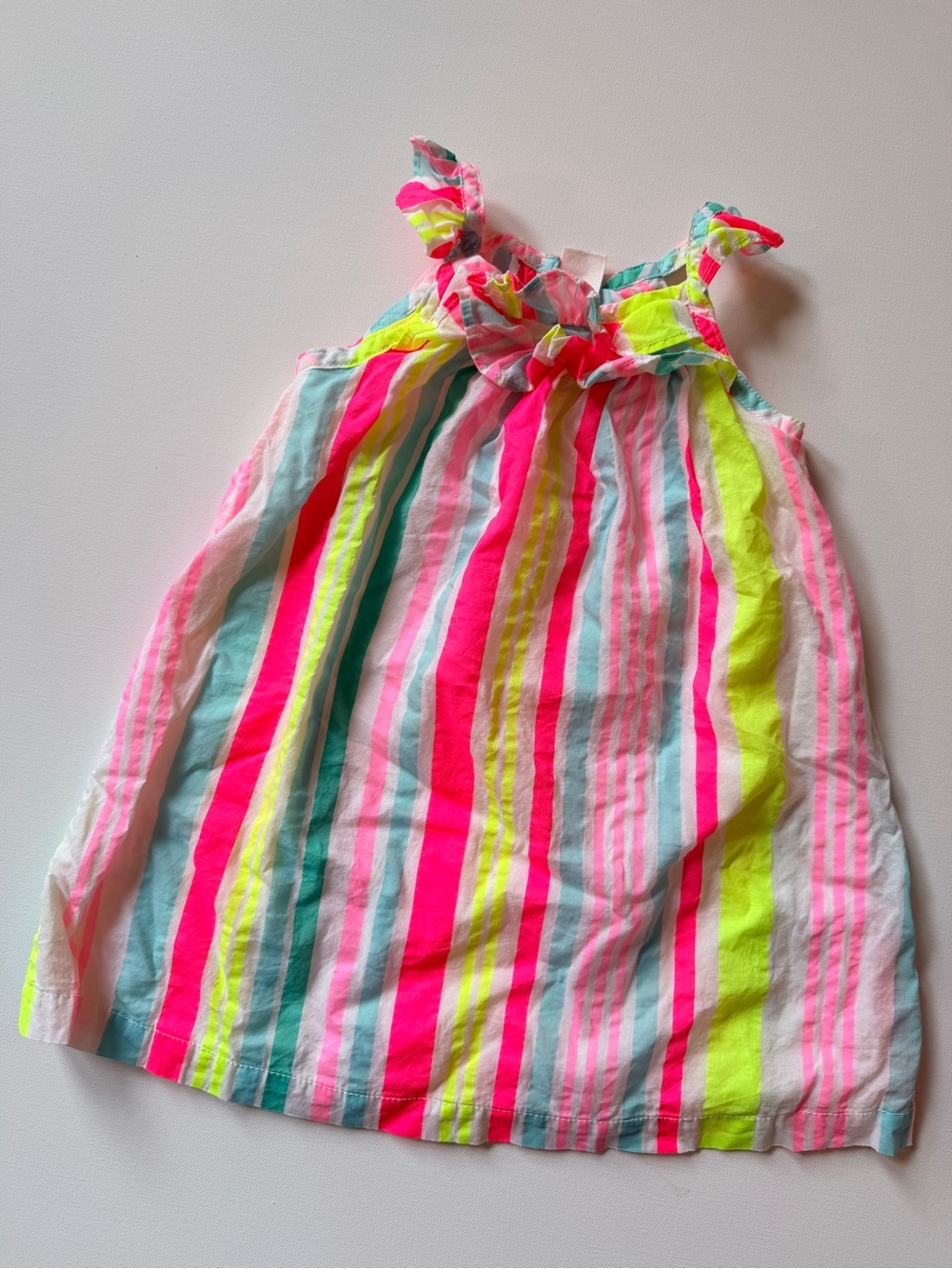 Gap Girls' Neon Stripe Sundress - Multicolor